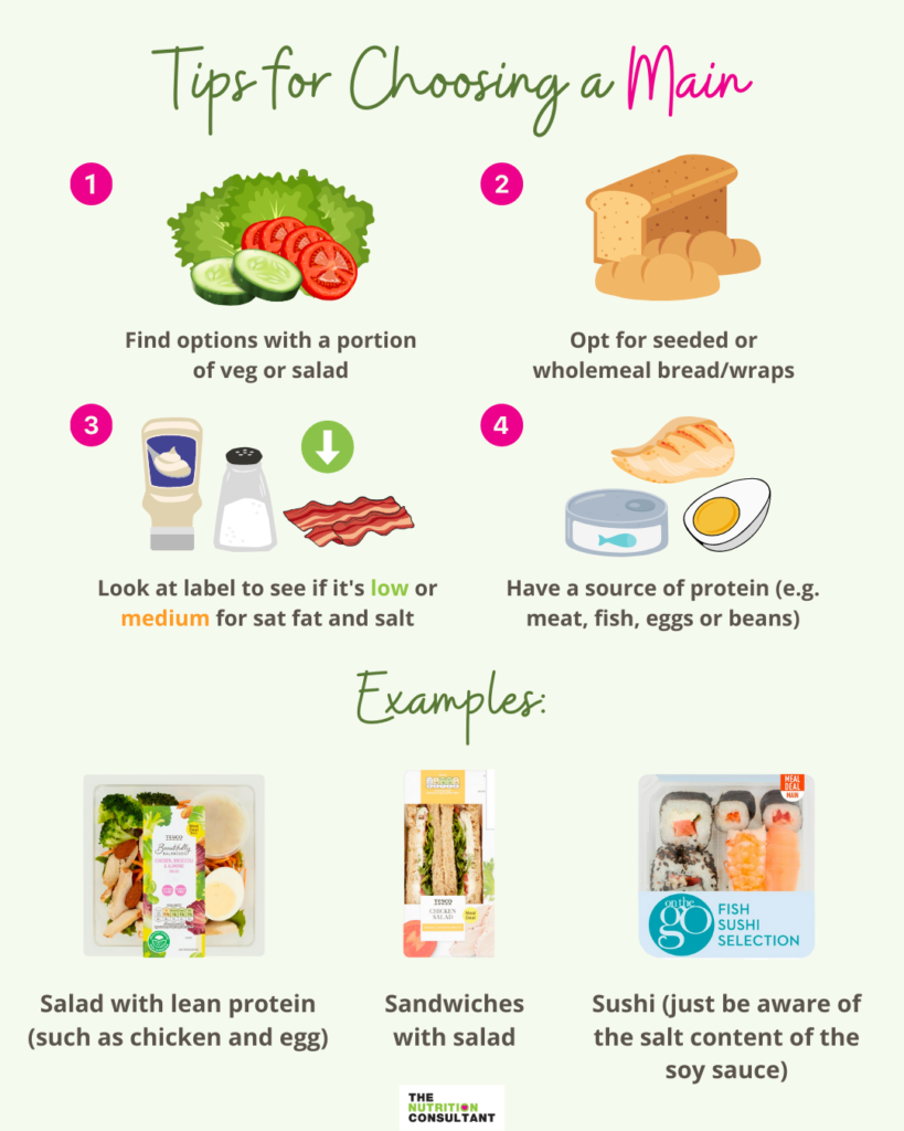 infographic for tips for choosing a main